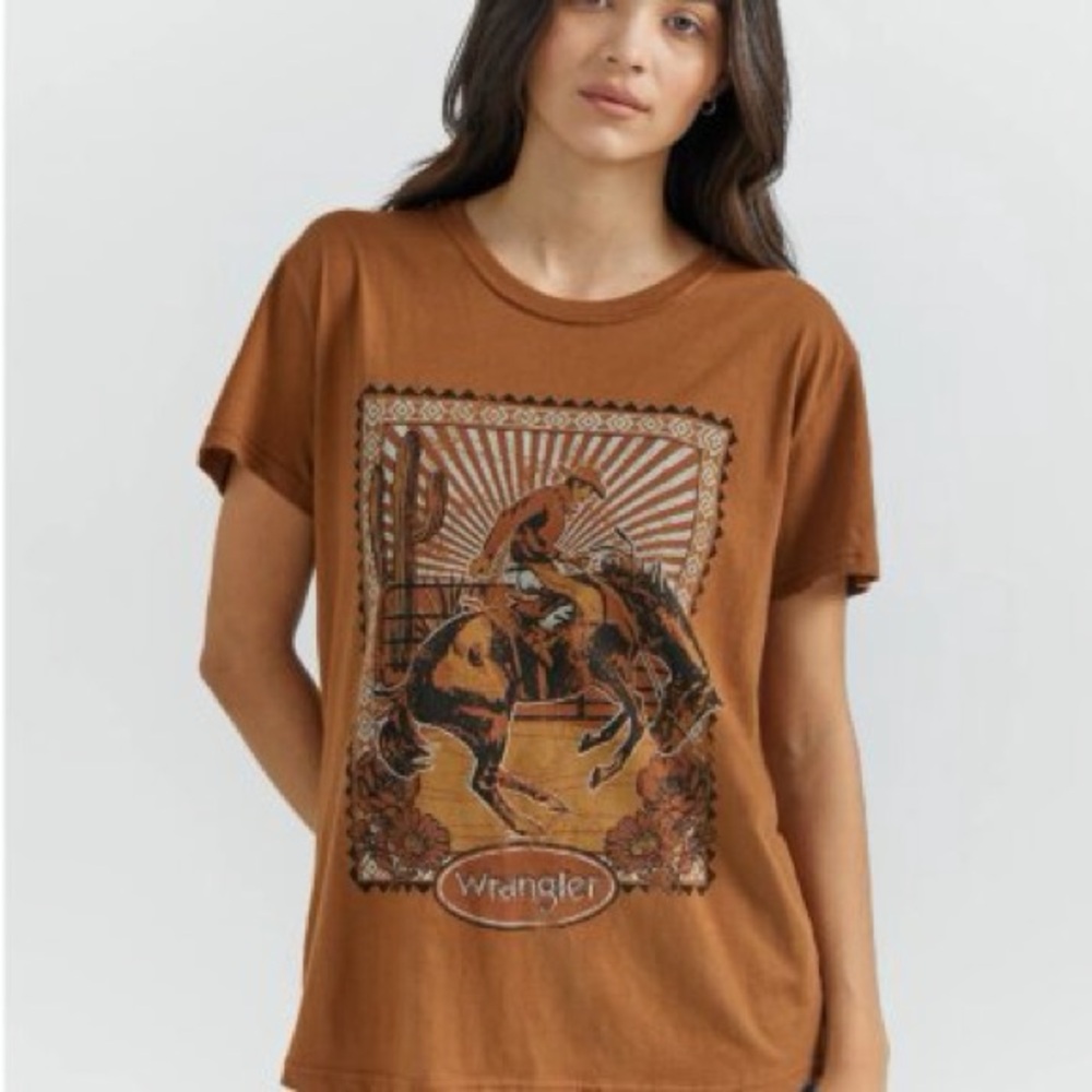 Wrangler Brown Rodeo Graphic Tee